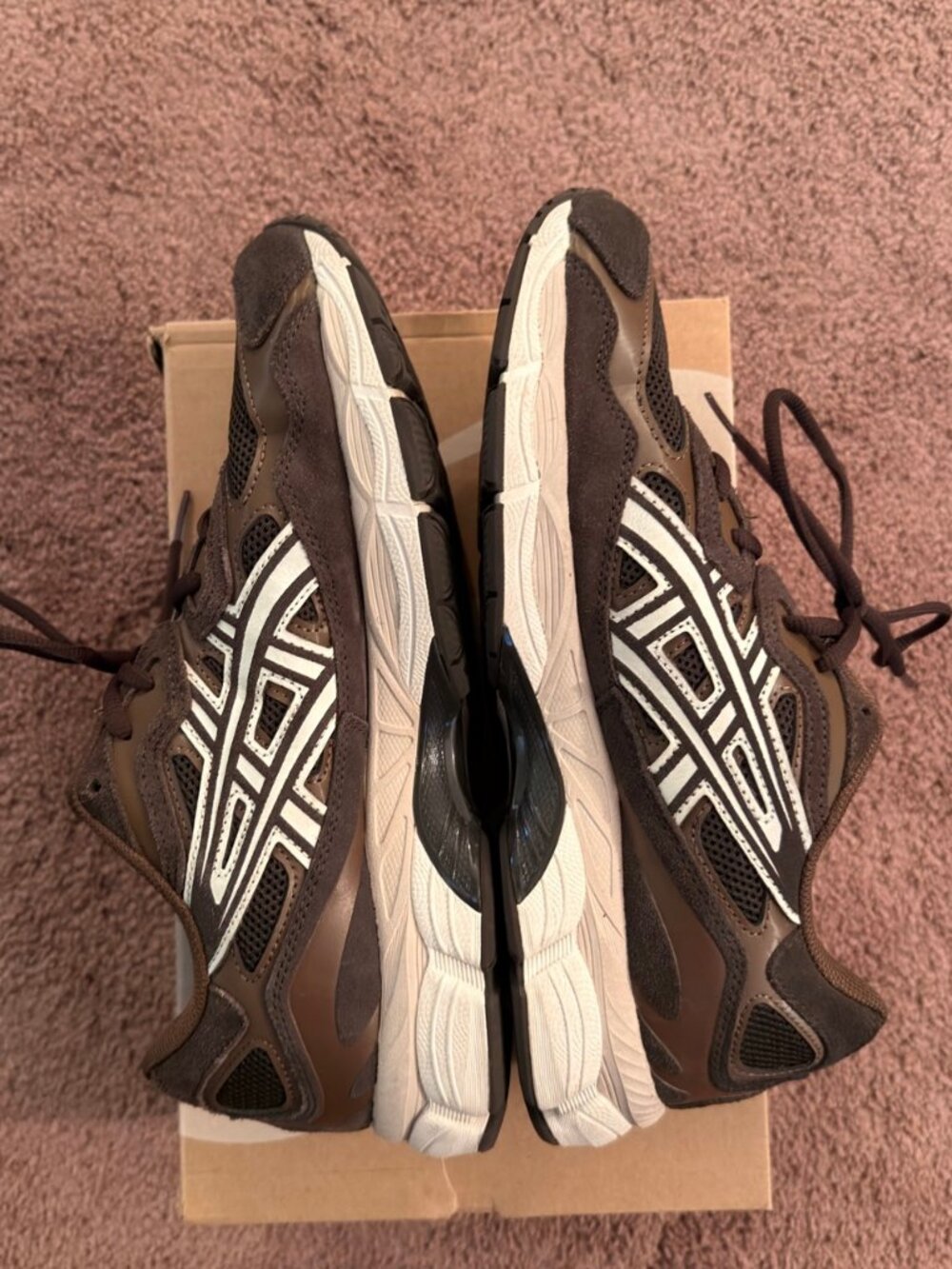 ASICS GEL-NYC Black Coffee Feather Grey Men's Size 10